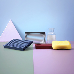 ที่วางสบู่แบบติดผนัง วัสดุ PP นุ่ม ไม่ต้องเจาะ ไม่กักเก็บน้ำ สำหรับห้องน้ำ - Product Image 2