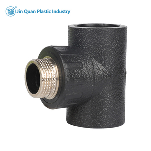 DN20mm-<span class=keywords><strong>110mm</strong></span> HDPE phụ kiện đường ống nước mịn ổ cắm Fusion nam 90 độ ren khuỷu tay chuyển tiếp áp lực cao UV kháng - Product Image 5