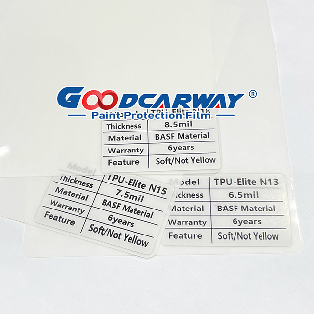 Premium TPU-Elite Series 6.5-8.5Mil Hydrophilic Surface Super Soft & High Gloss Paint Protection Film