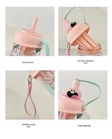 2025 nouveau gobelet en plastique jetable étanche grande capacité mâle et femelle étudiant fourre-tout tasse tasse de paille pour enfants pour le Camping