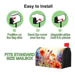 Housses de boîte aux lettres magnétiques personnalisées avec logo imprimé, housses magnétiques pour boîte aux lettres, enveloppes imperméables pour extérieur, jardin, cour, décoration de la maison - Product Image 5