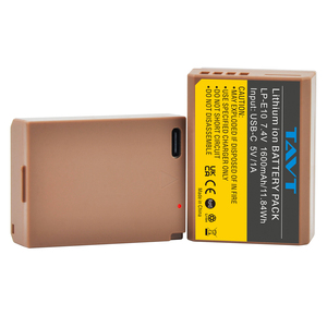 <span class=keywords><strong>Batterie</strong></span> LP-E10 E10 1600mAh avec Type-C pour appareils photo <span class=keywords><strong>Canon</strong></span> EOS Rebel T3, T5, T6, T7, Kiss X50, Kiss X70, 1100D <span class=keywords><strong>1200D</strong></span> 1300D 2000D - Product Image 2