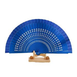 Éventail pliant classique en bambou Guansen, motif ange, art populaire espagnol, décoration intérieure écologique, vente en gros - Product Image 3