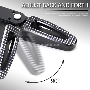 Nouvelle moto pour <span class=keywords><strong>Vespa</strong></span> GTS 300 GTS300 gts300 300 2021 2022 aluminium + ABS repose-pieds support passager arrière pédale noire - Product Image 5