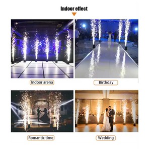 2024 nóng bán DJ ánh sáng sân khấu châm ngòi lửa hoạt động điện tử trong nhà pháo hoa lạnh tia lửa máy cho đám cưới ảo ảnh kỹ thuật số - Product Image 4