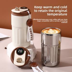 แก้วกาแฟสแตนเลสสตีลเก็บความร้อน316เวลาเดินทางขวดน้ำแบบพกพาของขวัญทางธุรกิจ - Product Image 3