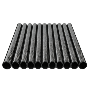 Tube en fibre de carbone pultrudé léger personnalisable, sergé 3K, 100 % fibre de carbone, épaisseur 20 mm, 0-200°C, pour jouets RC et sports SHENGTIAN - Product Image 1