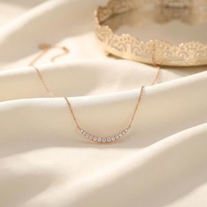 ซัพพลายเออร์ฮ่องกง ขายส่งเครื่องประดับชั้นดี ทองคำแท้ 18K สีโรสโกลด์ จี้เพชรแท้ธรรมชาติ สร้อยคอ ของขวัญสำหรับผู้หญิง สวมใส่ได้ทุกวัน - Product Image 4