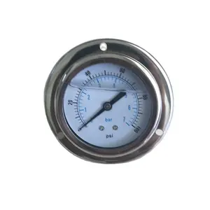 Hochwertiges Manometer Manometer 2 mpa 1000 psi mit Rück anschluss zur Wasser aufbereitung