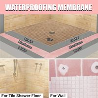 Membrane d'étanchéité en polyéthylène pour usine, membrane de découplage sous carrelage, sous-couche pour salle de bain, cuisine et zones humides