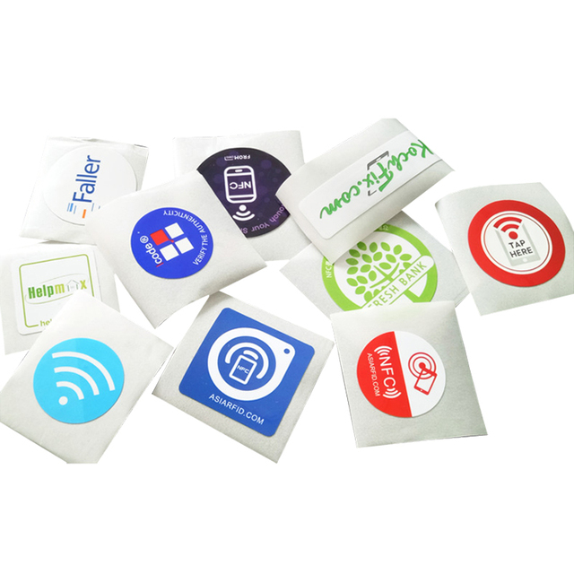 Inventory RFID Library Tag Customized Size Chip Tag NFC Mini Tag Hotel Payment Books Sticker RFID Labels