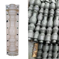 Moldes para Balaustres de Hormigón, Plástico ABS Resistente y Duradero, Molde para Barandillas de 40-70 cm de Altura, Marca Reazone, Modelo RZPC, Molde Prefabricado