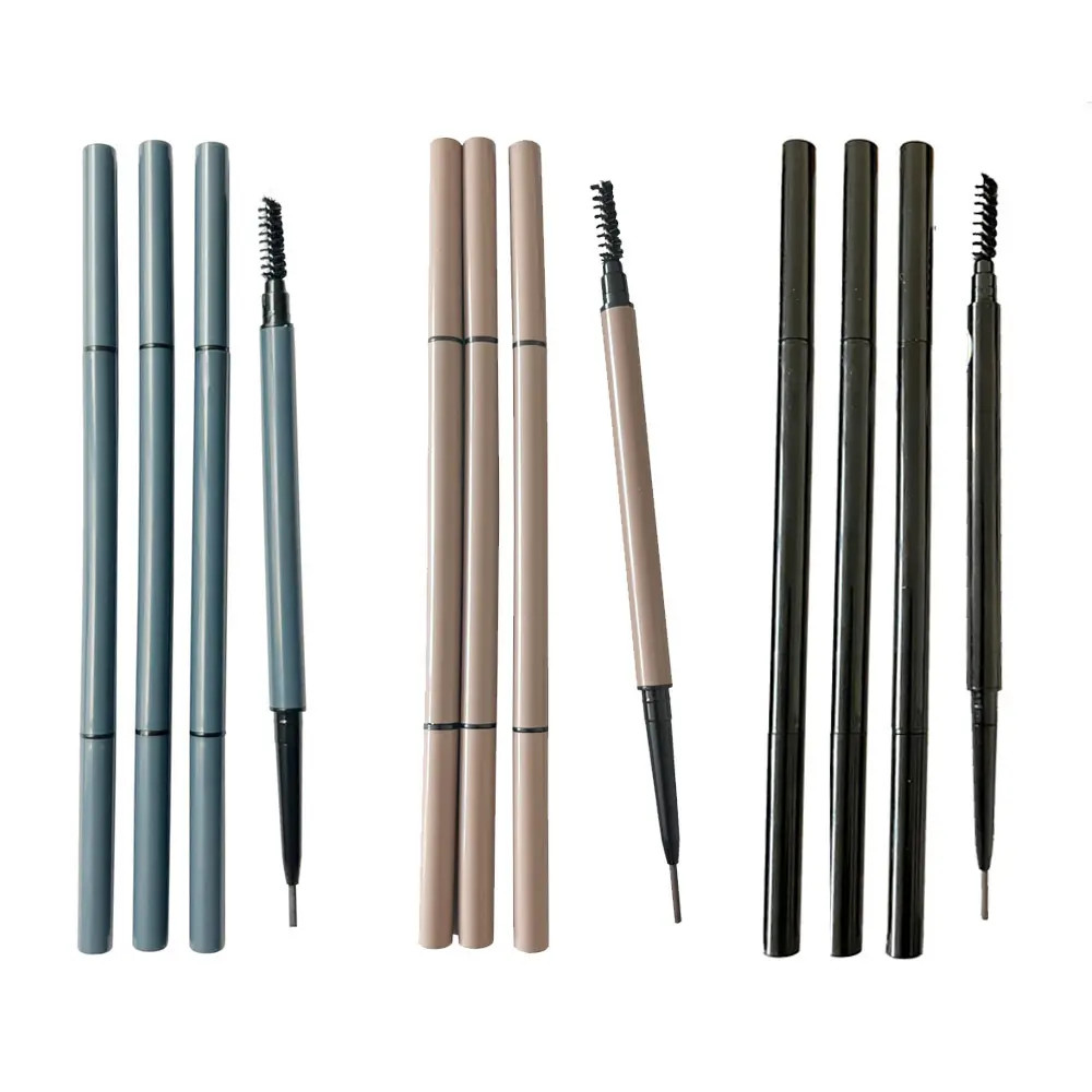 Micro-Slim 15Mm High Pigment Brow Pen Waterproof Microblading Mineral Eyebrow Pencil Korean Cosmetics Dual Ended Eyebrow Pencil