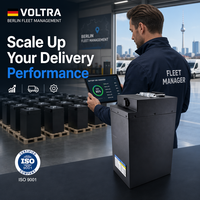 بطارية VOLTRA V-0002 76.8 فولت 30 أمبير ساعة من نوع LiFePO4 السائلة، ذات دورة عميقة تصل إلى 6000 دورة، تعمل في درجات حرارة تتراوح بين -40 درجة مئوية و+65 درجة مئوية، مناسبة للروبوتات الصناعية.