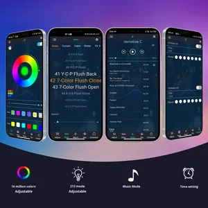 Đèn <span class=keywords><strong>LED</strong></span> dải thông minh điều khiển từ xa, đèn trang trí Giáng sinh, đèn pháo hoa <span class=keywords><strong>LED</strong></span>, đèn pháo hoa <span class=keywords><strong>LED</strong></span>, đồng bộ nhạc trong nhà, tự làm ứng dụng, đèn tiệc - Product Image 4