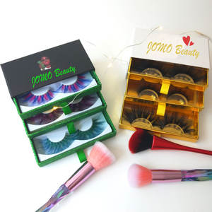 Kotak bulu mata Halloween terbaru grosir kotak bulu mata bentuk peti mati dengan bulu mata cerpelai asli 25mm - Product Image 5