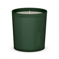 Grüne Gerippte Glas-Duftkerze mit Natürlichem Sojawachs Langanhaltende Aromatherapie-Flamme für Heimdekoration & Gedankenvolle Partygeschenke