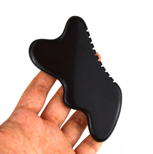 Prodotto più venduto Gua Sha strumento di <span class=keywords><strong>massaggio</strong></span> naturale pietra nera Guasha strumento <span class=keywords><strong>per</strong></span> il collo del piede posteriore <span class=keywords><strong>massaggio</strong></span> del viso - Product Image 6