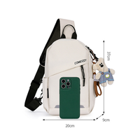 Sac à bandoulière urbain multi-compartiments, logo personnalisé, léger, imperméable, antivol, sac de poitrine pour l'extérieur