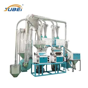 10ton/day commercial wheat flour production line with cleaning machine