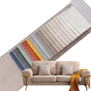 Ý Sang Trọng Trang Trí Nội Thất Vải Kem Phong Cách Chenille Dệt Sofa Vải 100% Polyester Mới Bọc Đồng Bằng Chenille Chất Liệu - Product Image 2