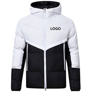 Chaqueta Acolchada para Hombre, Talla Grande, con Bloques de Color, Chaqueta de Invierno con Capucha, Chaqueta Cálida para Exteriores, Chaqueta Acolchada de Algodón con Logotipo Personalizado - Product Image 5