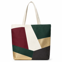 Sac en toile recyclée pour réunion de fin d'année, stock disponible, impression personnalisée pour la demande en gros