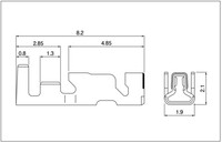 Câble de faisceau de câbles électriques en cuivre professionnel avec connecteur JST HR pas de 2.5mm pour usage automobile et électronique (PVC)