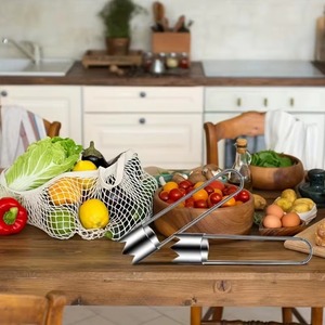 2 pieces of stainless steel core remover <b>tools</b>, suitable for apples, peppers, tomatoes, and fruit core removal. Durable and easy - Product Image 4