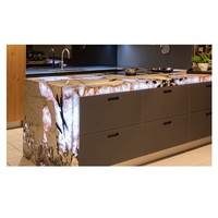 Granite Quartzite de Patagonie Brésilienne, dalle naturelle blanche polie, design moderne pour plans de travail de cuisine, dessus de table de salle de bain de villa