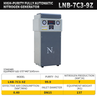 Générateur d'azote PSA industriel TAHU 99,9 % pour machine de découpe laser à fibre, système de production de gaz N2 haute stabilité LNB-7C3-9Z