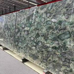 Losa Decorativa de Cuarcita Verde Paladio de Lujo Única, Superficie Pulida, Fondo de Pared para <span class=keywords><strong>Hotel</strong></span> y Hogar, Encimera de Cocina - Product Image 2