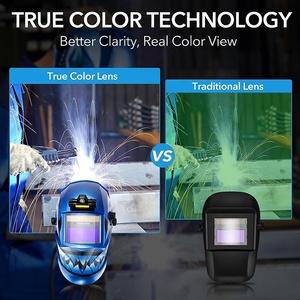 TRQ Casque <span class=keywords><strong>de</strong></span> <span class=keywords><strong>Soudage</strong></span> Auto-Obscurcissant avec Phares LED Combinés, Réglage en Continu, <span class=keywords><strong>Masque</strong></span> <span class=keywords><strong>de</strong></span> Soudure Confortable - Product Image 6