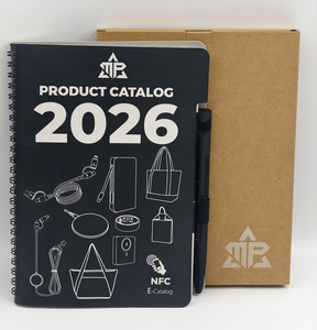 Carnet intelligent NFC personnalisable en cuir PU A5 avec stylo, classeur à anneaux 24 trous pour cadeaux d'affaires - Product Image 4