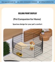 Cage pliable pour chien en acier inoxydable et en fer pour chiens de petite/grande/moyenne taille - Utilisation en extérieur/en intérieur/en voyage - Enclos pour animaux de compagnie respectueux de l'environnement