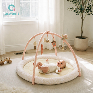 Set Regalo Deluxe per <span class=keywords><strong>Neonati</strong></span> Asweets, Giocattoli Sensoriali per Bambini, Centro Attività Imbottito, Tappetino Sensoriale per <span class=keywords><strong>Neonati</strong></span> - Product Image 1