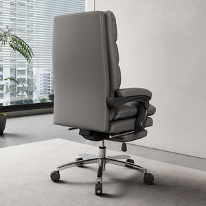 Muebles de oficina de lujo Silla Boss de cuero sintético Silla giratoria cómoda Sillas de cuero de oficina de lujo con rueda giratoria - Product Image 6