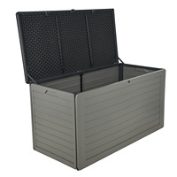 Boîte de rangement extérieure en plastique VERTAK 680L/180 gallons, organisateur de jardin, bac à outils de jardinage extra large pour patio