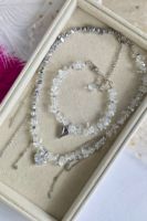 Collier personnalisé punk à faible MOQ avec perles en pierre naturelle, chaîne en acier inoxydable, breloque gothique pour boutiques