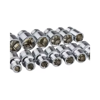 Jeu de douilles à cliquet manuel à 72 dents Cr-V, clé à douille manuelle, boîte à outils à main, 25 pièces, 3/8 pouces