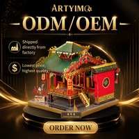 Kit de Modélisme 3D en Métal DIY Thème Chinatown – Jouet Éducatif STEM Personnalisable en Gros, Cadeau Décoratif, Vente Directe Usine, OEM, CE EN71