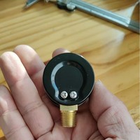 HUBEN Stainless Steel Digital Pressure Gauge 1bar Measurement Range Electronic Vibration Resistant Threaded Pressure Meter