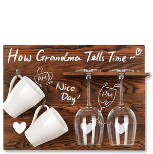 <span class=keywords><strong>Estante</strong></span> de madera <span class=keywords><strong>para</strong></span> tazas único, soporte <span class=keywords><strong>para</strong></span> gafas, montado en la pared, decoración del hogar, <span class=keywords><strong>estante</strong></span> colgante de madera <span class=keywords><strong>para</strong></span> taza de café <span class=keywords><strong>y</strong></span> copa de vino - Product Image 5