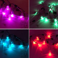 Fuente de luz de punto impermeable para Exteriores de 12V, 20mm, luz de píxeles LED RGB programable para Carnaval para parques temáticos