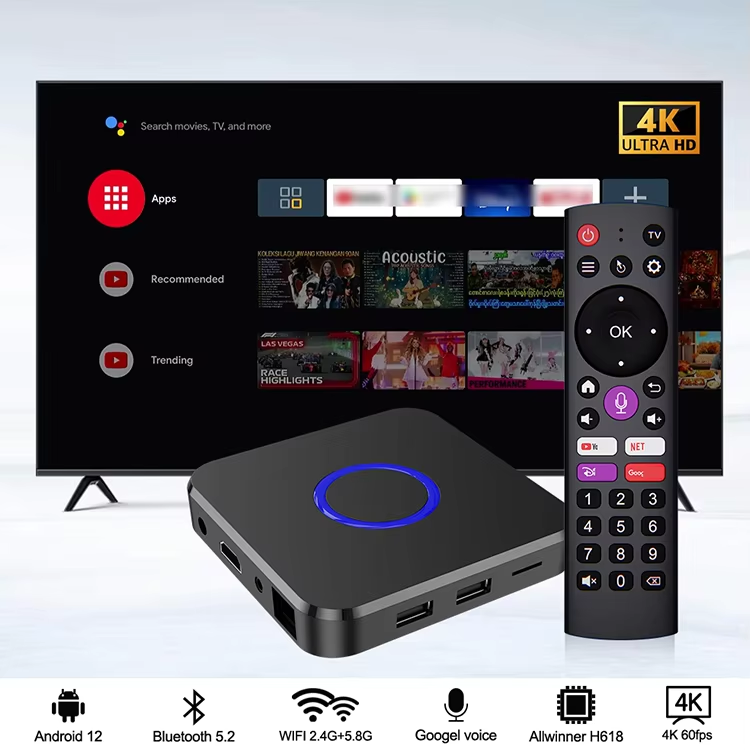 ワイヤレステレビ Smart Voice Remote Dual Wifi 4K Ultra HD I96 Z12 TV Box