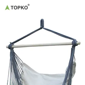 TOPKO हॉट सेल पोर्टेबल इंडोर आउटडोर लोनेटा हैंगिंग स्विंग रॉकिंग चेयर वयस्क बाल विश्राम झूला कैम्पिंग चेयर