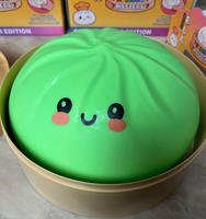 Jouets Squishy en forme de petits pains fourrés à la farine de 25 cm, créatifs, réalistes, en forme d'émoticônes, jouets anti-stress à presser