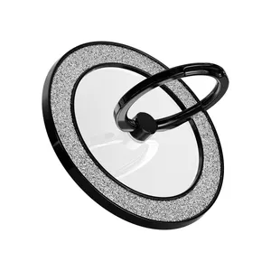 Pemegang cincin ponsel magnetik, logo kustom untuk magsafe Zinc alloy pemegang cincin ponsel