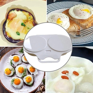 New Egg Steamer forno a microonde forma rotonda Egg Steamer Cooking Mold Egg bracconiere - Product Image 4