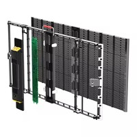 Pantalla LED Transparente de Alquiler P3.91 P7.81 de 500x1000mm, Pantalla de Video Programable para Exteriores, Ideal para Espectáculos